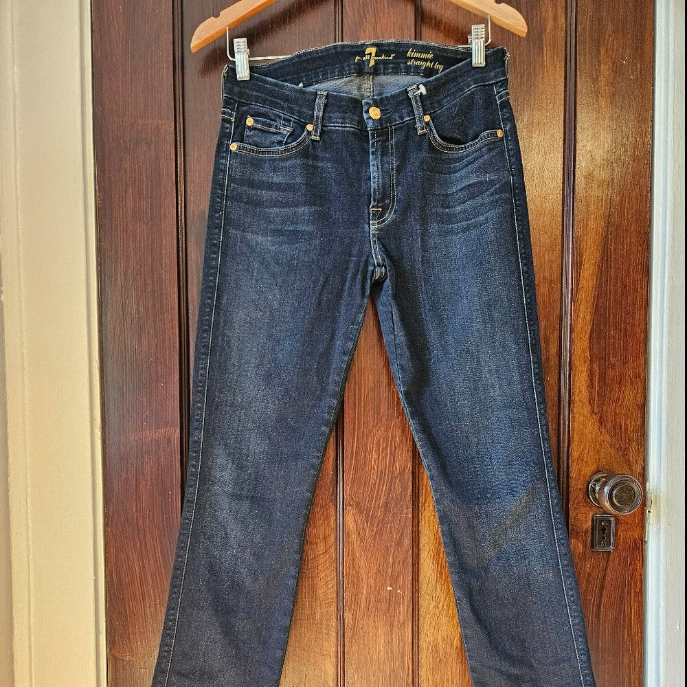 7 For All Mankind Kimmie Straight Leg Jeans Size 30